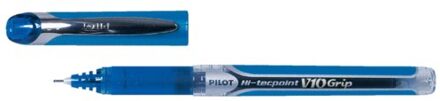 Rollerpen pilot hi-tecpoint grip v10 breed blauw