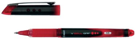 Rollerpen PILOT V-Ball grip VB10 rood 0.6mm