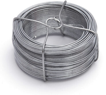 Rolletje ijzerdraad / binddraad - staal verzinkt - 1.8 mm x 50 meter Zilver
