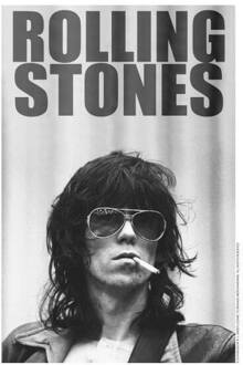 Rolling Stones Keith Smoking Women's T-Shirt - White - L Wit