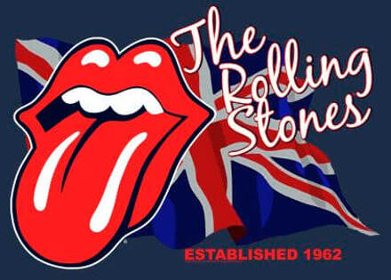 Rolling Stones Lick The Flag Women's T-Shirt - Navy - L Blauw