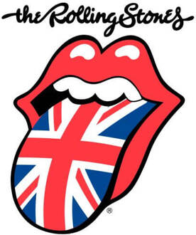 Rolling Stones UK Tongue Women's T-Shirt - White - L - Wit
