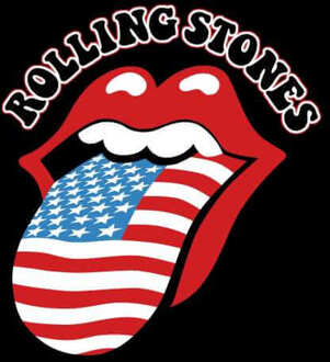Rolling Stones US Flag Men's T-Shirt - Black - S - Zwart