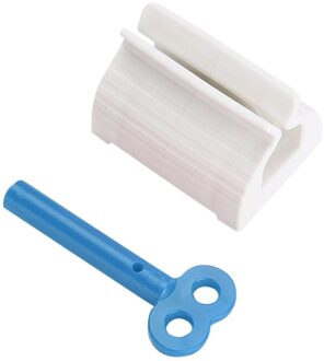 Rolling Tandpasta Apparaat Buis Dispenser Houder Multifunctionele Plastic Gezichtsreiniger Knijper Pers Voor Badkamer Accessoires Blauw