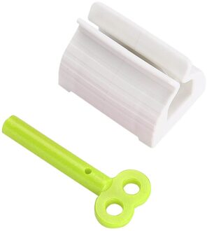 Rolling Tandpasta Apparaat Buis Dispenser Houder Multifunctionele Plastic Gezichtsreiniger Knijper Pers Voor Badkamer Accessoires groen
