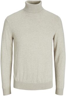 Rollneck Pullover Sweater Jack & Jones , Beige , Heren - 2XL