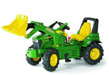 Rolly Toys John Deere Tractor Schakel met Rubberwielen