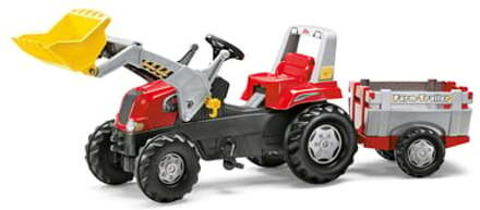 Rolly Toys traptractor RollyJunior RT rood/zwart/zilver