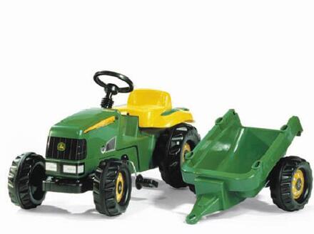 Rolly Toys traptractor RollyKid John Deere junior groen/geel