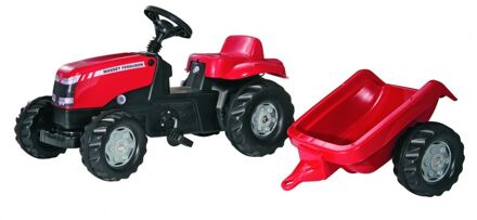 Rolly Toys traptractor RollyKid Massey Ferguson junior rood