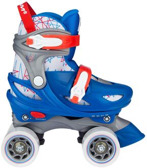 rolschaatsen Geo Metricker jongens blauw/wit mt 25-28