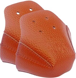 Rolschaatsen Lederen Neus Lederen Neus Roller Skate Sneakers Teen Protector Case Voor Outdoor Training Gym Sport Tool oranje