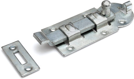 Rolschuif - staal verzinkt - met bocht - 4,4 x 10 cm - poortgrendels - Poortsluiting