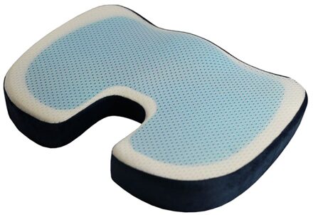 Rolstoel Gel Zitkussen Orthopedische Pad Comfort Memory Foam Stoel Pads marine 46x36x6.5cm