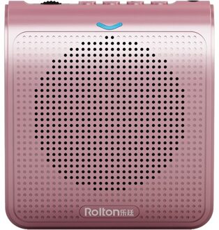 Rolton K100 Draagbare Luidspreker Mini Voice Versterker Microfoon Met Usb Kan Tf Kaart Voor Leraar Gids roos goud