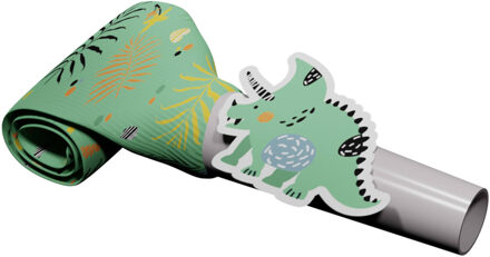 Roltongen Dino Roars 24cm (6st) Multikleur - Print