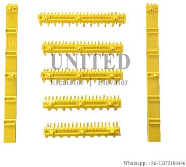 Roltrap Stap Geel Plastic Afbakening Schoon Roltrap Onderdelen