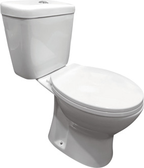 Roma duoblok staand toilet randloos compleet PK