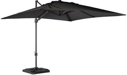 Roma Zweefparasol Vierkant 300 X 300 Cm - Antraciet