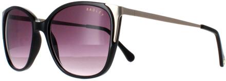 Romala 104 zwart paarse zonnebril