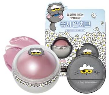 romand X ZO&FRIENDS Juicy Roll Cheek & Puff Set - 2 Types #08 Kitten Grape