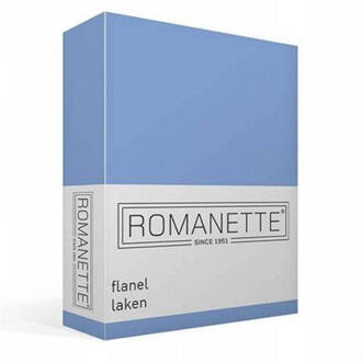 Romanette Flanellen Lakens Romanette Blauw-150 x 250 cm