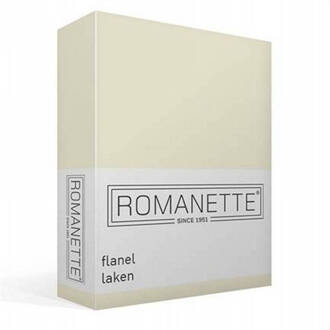 Romanette Flanellen Lakens Romanette Ecru-200 x 260 cm Crème