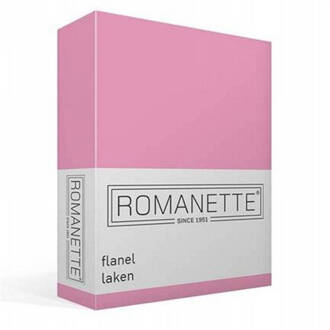 Romanette Flanellen Lakens Romanette Roze-240 x 260 cm