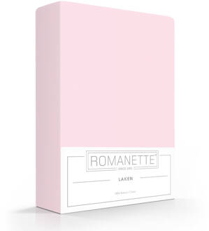 Romanette Katoenen Lakens Romanette Roze-240 x 260 cm