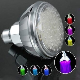 Romantische Automatische 360 ° 7 Kleur Led Douchekop Facut Thuis Badkamer Verstelbare Kleuren Veranderen Water Powered Led Douche Sprinkler