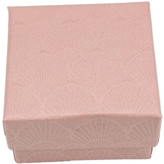 Romantische Sieraden Box Hanger Case Display Voor Oorbel Ketting Ring Horloge Schoonheid Sieraden Schulp Ring Armband Box Roze