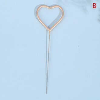 Romantische Ster Liefde Vormige Bruiloft Verjaardag Kaars Cake Topper Decoratie