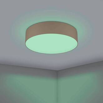 Romao-Z LED plafondlamp, Ø57cm, taupe taupe, wit