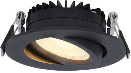 Rome - LED Inbouwspots Badkamer IP44 Zwart