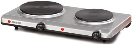 Rommelsbacher Eltac komfoor DK28 Elektrische kookplaat, 2-pits - Rommelsbacher Zilver