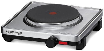 Rommelsbacher Komfoor AK1599E Elektrische kookplaat, 1-pits - Rommelsbacher Zilver