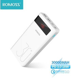 ROMOSS 30000mAh Power Bank PD Quick Charge Powerbank PD 3.0 Fast Charging Portable Exterbal Battery Chargerfor iPhone for Xiaomi