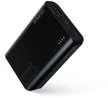 Romoss Sense4mini Mini 10000 Mah Power Bank Draagbare Powerbank 10000 Mah Externe Batterij Oplader Voor Iphone Xiaomi Huawei zwart