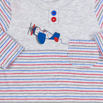 Romper met lange mouwen en ronde hals 18260356 baby Veelkleurig