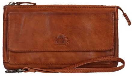 Romy Leren Crossbodytas - Cognac