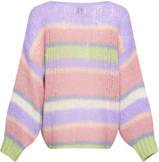 Rona Ella gebreide trui in roze Rosé - XL/2XL