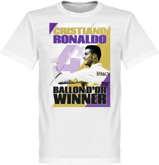 Ronaldo 4 Times Ballon d'Or Winnaar Real Madrid T-Shirt
