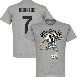Ronaldo 7 Script T-Shirt - Grijs - S