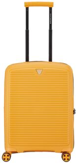 Roncato Arcade Handbagage Spinner 55 cm - Uitbreidbaar 40/47 liter - 55x40x20/25 cm - miele hardcase koffer lichtgewicht koffer Geel - H 55 x B 40 x D 20 cm