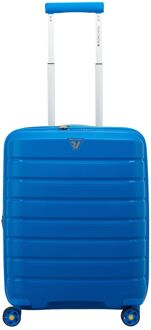 Roncato B-Flying Expandable Trolley 55 cobalt blue hardcase koffer lichtgewicht koffer Blauw - H 55 x B 40 x D 25 cm
