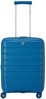 Roncato B-Flying Expandable Trolley 55 denim hardcase koffer lichtgewicht koffer Blauw - H 55 x B 40 x D 25 cm
