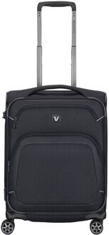 Roncato Gateway 4 Wheel Cabin Trolley Expandable black zachte koffer lichtgewicht koffer Zwart - H 55 x B 40 x D 20 cm