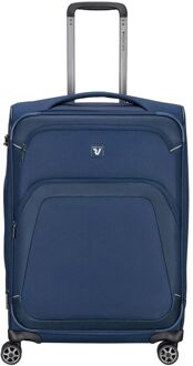 Roncato Gateway 4 Wheel Trolley 66 Expandable blue zachte koffer lichtgewicht koffer Blauw - H 66 x B 44 x D 27 cm