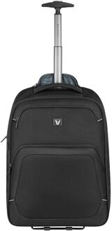 Roncato Gateway Cabin Wheeled Trolley Backpack 17" black zachte koffer pilotenkoffer Zwart - H 55 x B 40 x D 20 cm