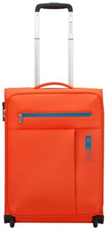 Roncato Lite Soft 2 Wheel Cabin Trolley brilliant orange zachte koffer lichtgewicht koffer Oranje - H 55 x B 40 x D 20 cm